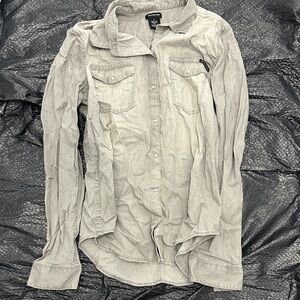 Calvin Klein Gray Button Down Shirt